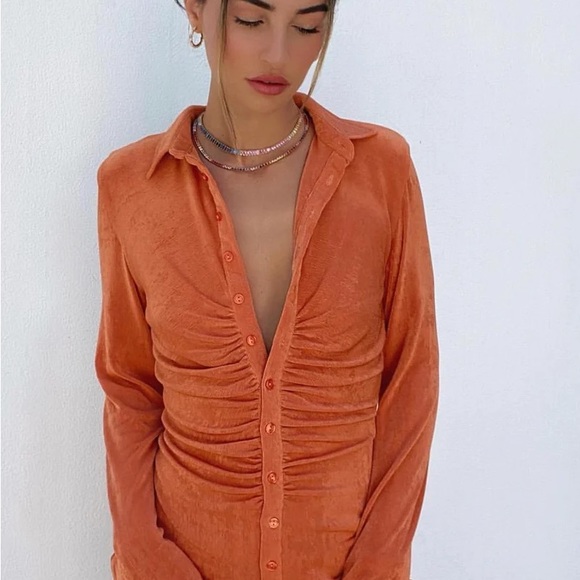 With Jean Andy Mini Dress - Maple - Picture 2 of 3